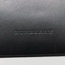 BURBERRY Hand Bag Leather Black Silver Auth ep10090-17
