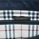 BURBERRY Hand Bag Leather Black Silver Auth ep10090-11