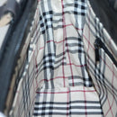 BURBERRY Hand Bag Leather Black Silver Auth ep10090-19