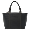 BURBERRY Hand Bag Leather Black Silver Auth ep10090-13