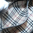 BURBERRY Hand Bag Leather Black Silver Auth ep10090-20