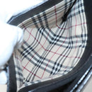 BURBERRY Hand Bag Leather Black Silver Auth ep10090-22