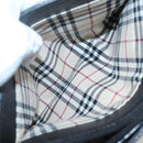 BURBERRY Hand Bag Leather Black Silver Auth ep10090-23