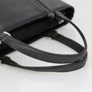 BURBERRY Hand Bag Leather Black Silver Auth ep10090-7