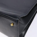 GUCCI Hand Bag Leather Navy Gold 000 1274 0192 Auth ep10091-17