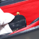 GUCCI Hand Bag Leather Navy Gold 000 1274 0192 Auth ep10091-26