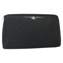 Christian Dior Trotter Canvas Clutch Bag Black Auth ep10093-1