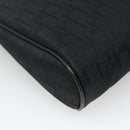 Christian Dior Trotter Canvas Clutch Bag Black Auth ep10093-11
