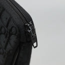 Christian Dior Trotter Canvas Clutch Bag Black Auth ep10093-12