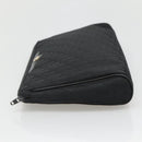 Christian Dior Trotter Canvas Clutch Bag Black Auth ep10093-4