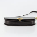 CELINE Shoulder Bag Leather Brown Gold Auth ep10103-15