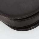 CELINE Shoulder Bag Leather Brown Gold Auth ep10103-16