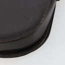 CELINE Shoulder Bag Leather Brown Gold Auth ep10103-17