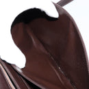 CELINE Shoulder Bag Leather Brown Gold Auth ep10103-26