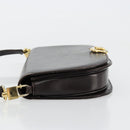 CELINE Shoulder Bag Leather Brown Gold Auth ep10103-4
