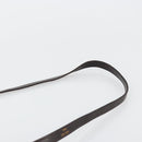 CELINE Shoulder Bag Leather Brown Gold Auth ep10103-14