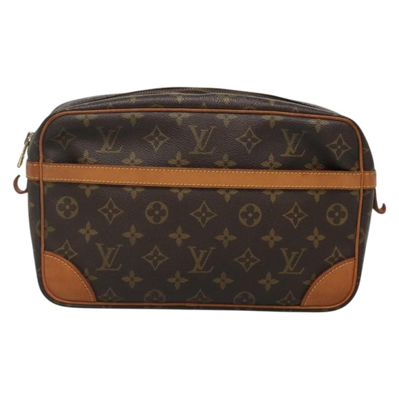 LOUIS VUITTON Monogram Compiegne 28 Clutch Bag M51845 LV Auth ep10111