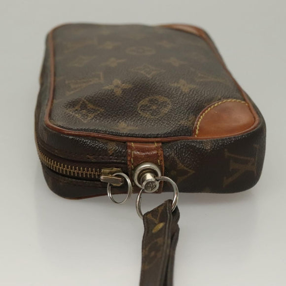 LOUIS VUITTON Monogram Marly Dragonne PM Clutch Bag M51827 LV Auth ep10117