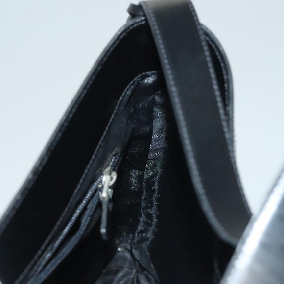 BURBERRY Nova Check Shoulder Bag PVC Beige Silver Auth ep10120