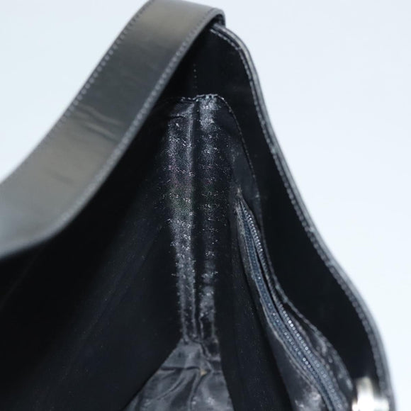 BURBERRY Nova Check Shoulder Bag PVC Beige Silver Auth ep10120