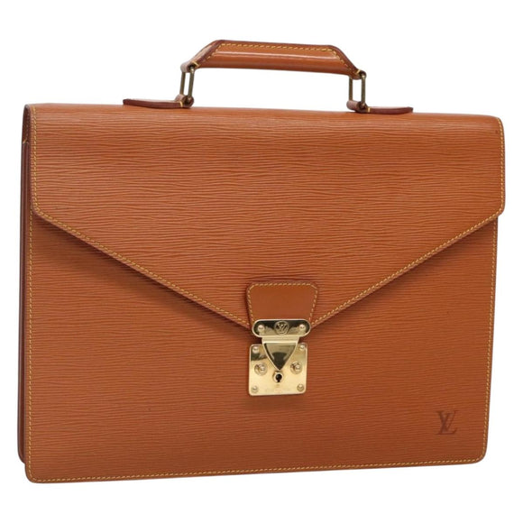 LOUIS VUITTON Epi Serviette Conseiller Zipangu Gold M54428 LV Auth ep10133