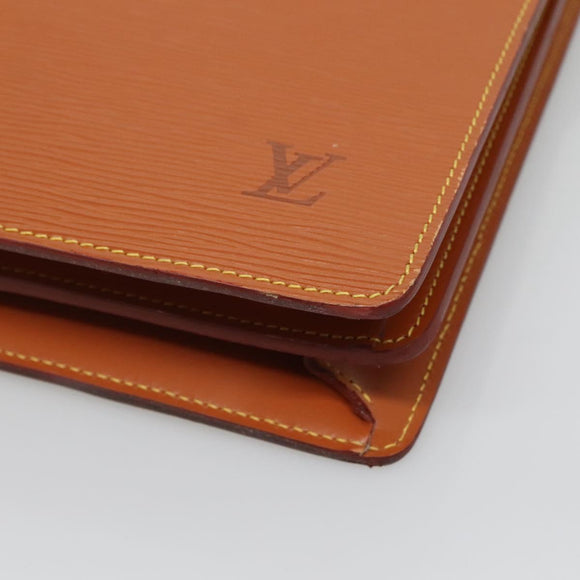 LOUIS VUITTON Epi Serviette Conseiller Zipangu Gold M54428 LV Auth ep10133