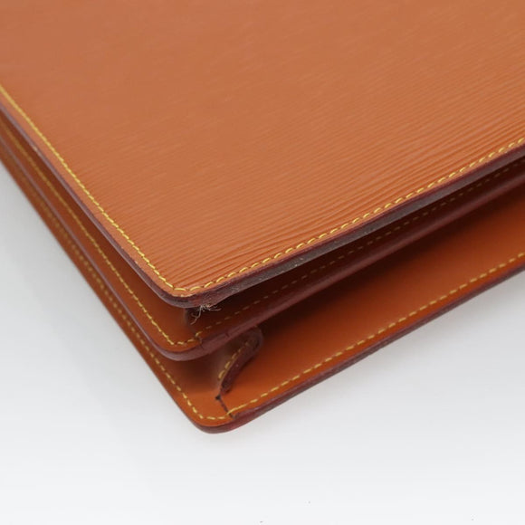 LOUIS VUITTON Epi Serviette Conseiller Zipangu Gold M54428 LV Auth ep10133