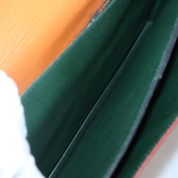 LOUIS VUITTON Epi Serviette Conseiller Zipangu Gold M54428 LV Auth ep10133