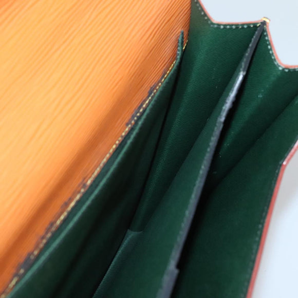 LOUIS VUITTON Epi Serviette Conseiller Zipangu Gold M54428 LV Auth ep10133