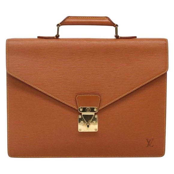 LOUIS VUITTON Epi Serviette Conseiller Zipangu Gold M54428 LV Auth ep10133