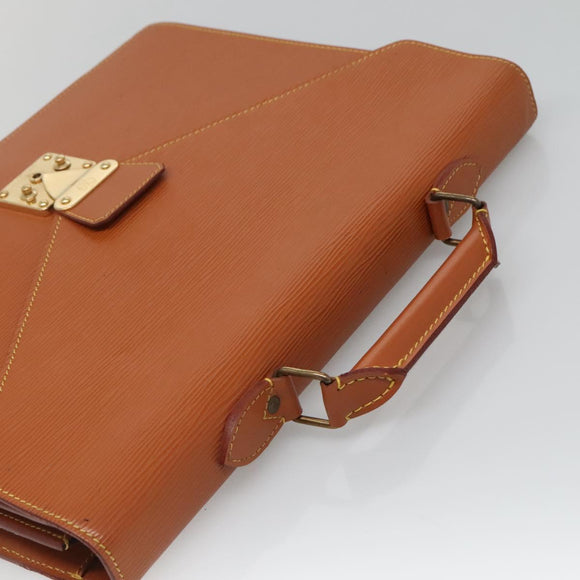 LOUIS VUITTON Epi Serviette Conseiller Zipangu Gold M54428 LV Auth ep10133