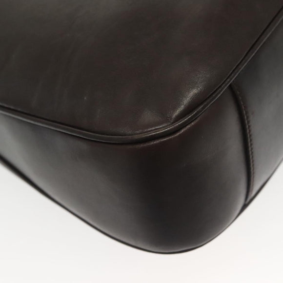 GUCCI Bamboo Hand Bag Leather 2way Black Gold 001 1577 Auth ep10141