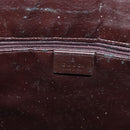 GUCCI Bamboo Hand Bag Leather 2way Black Gold 001 1577 Auth ep10141-16