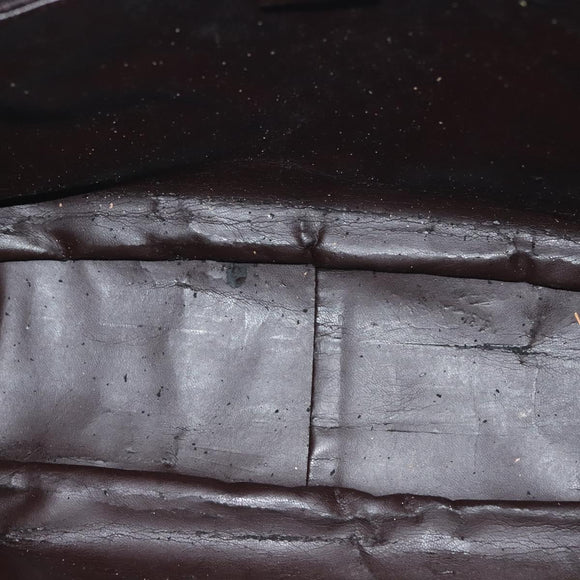 GUCCI Bamboo Hand Bag Leather 2way Black Gold 001 1577 Auth ep10141