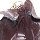 GUCCI Bamboo Hand Bag Leather 2way Black Gold 001 1577 Auth ep10141-19