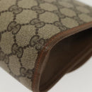 GUCCI GG Supreme Web Sherry Line Clutch Bag PVC Beige Red 89 01 030 Auth ep10148-11