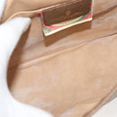 GUCCI GG Supreme Web Sherry Line Clutch Bag PVC Beige Red 89 01 030 Auth ep10148-15