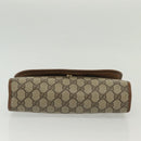GUCCI GG Supreme Web Sherry Line Clutch Bag PVC Beige Red 89 01 030 Auth ep10148-7
