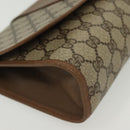 GUCCI GG Supreme Web Sherry Line Clutch Bag PVC Beige Red 89 01 030 Auth ep10148-8