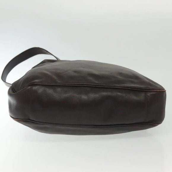 GUCCI Bamboo Hand Bag Leather 2way Gold Black 001 2123 1577 Auth ep10149