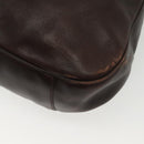 GUCCI Bamboo Hand Bag Leather 2way Gold Black 001 2123 1577 Auth ep10149-9