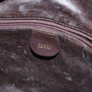 GUCCI Bamboo Hand Bag Leather 2way Gold Black 001 2123 1577 Auth ep10149-19