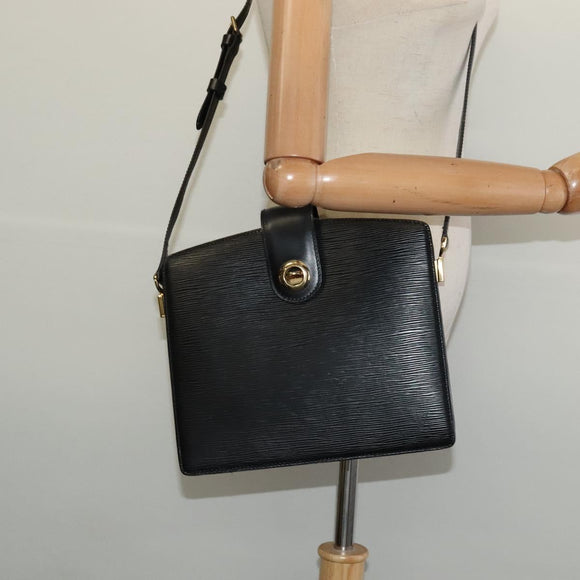 LOUIS VUITTON Epi Capuchin Shoulder Bag Black M52342 LV Auth ep10154