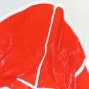 FENDI Zucchino Tote Bag Vinyl Red White Auth ep10155-18