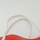 FENDI Zucchino Tote Bag Vinyl Red White Auth ep10155-8