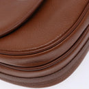 Burberrys Shoulder Bag Leather Brown Gold Auth ep10157-11