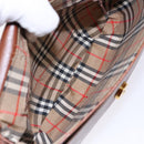 Burberrys Shoulder Bag Leather Brown Gold Auth ep10157-16