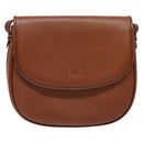 Burberrys Shoulder Bag Leather Brown Gold Auth ep10157-2