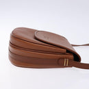 Burberrys Shoulder Bag Leather Brown Gold Auth ep10157-4