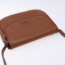 Burberrys Shoulder Bag Leather Brown Gold Auth ep10157-6